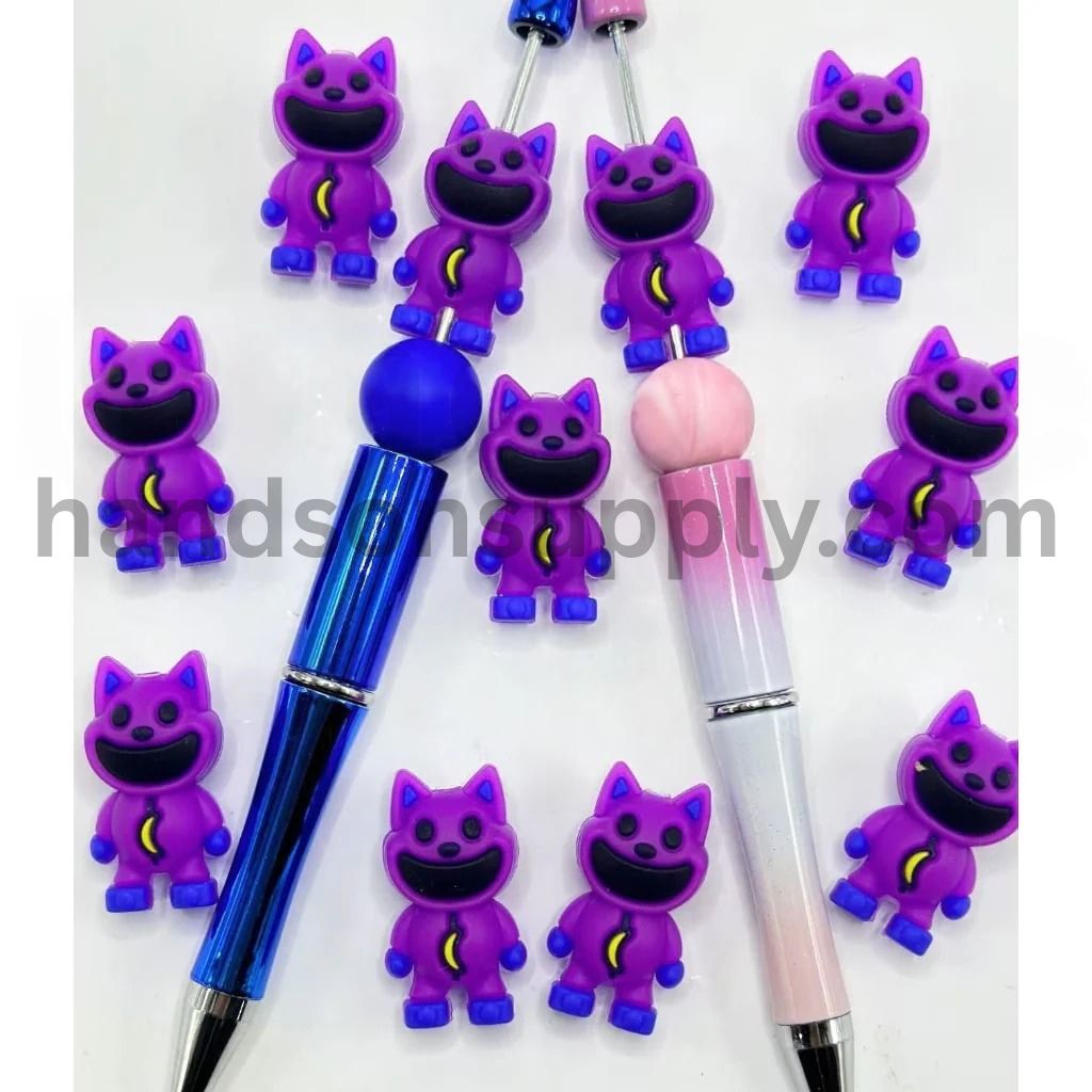 3D Cute Cat Rabbit Animal Pig Silicone Focal Beads