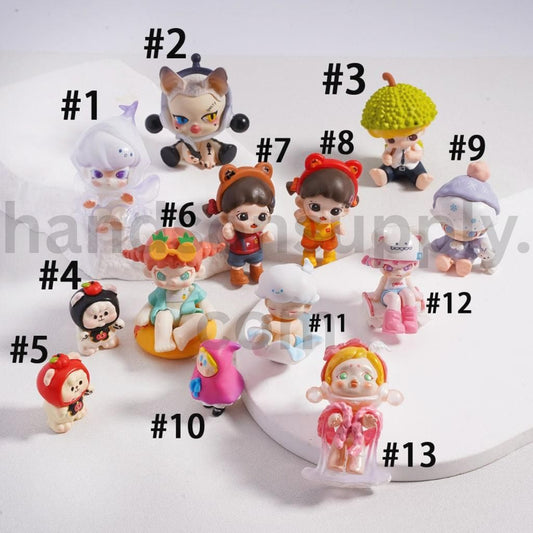 Skullpanda Dimo Blind Box Mini Figurines Cute Cartoon Characters Collectable Charms Jewelry Accessories (No Hole)