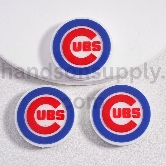 MLB Team Logo Bead for Pens & Crafts Chicago Cubs USA American Baseball Team Silicone Focal Bead