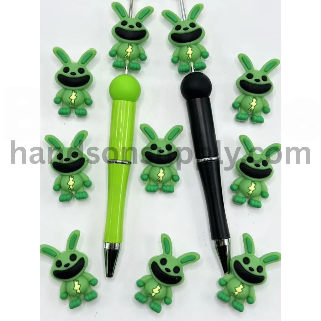 3D Cute Cat Rabbit Animal Pig Silicone Focal Beads