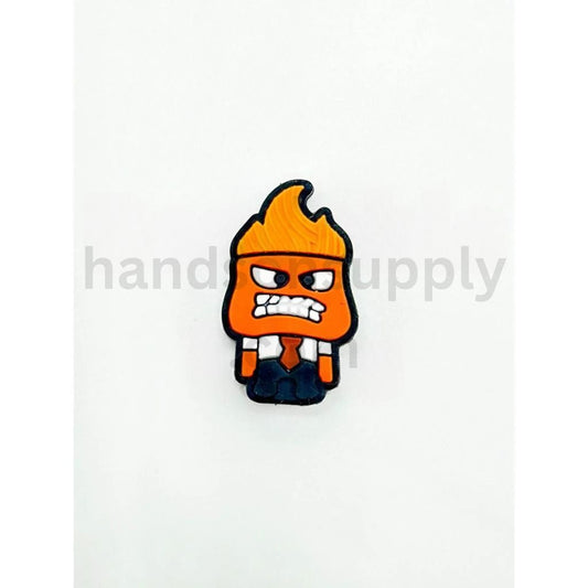 Fiery Inside Out Anger Character Silicone Focal Beads