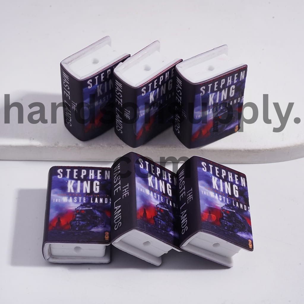 3D Mini Book The Black Tower Strange Western Horror Theme Design Silicone Focal Bead
