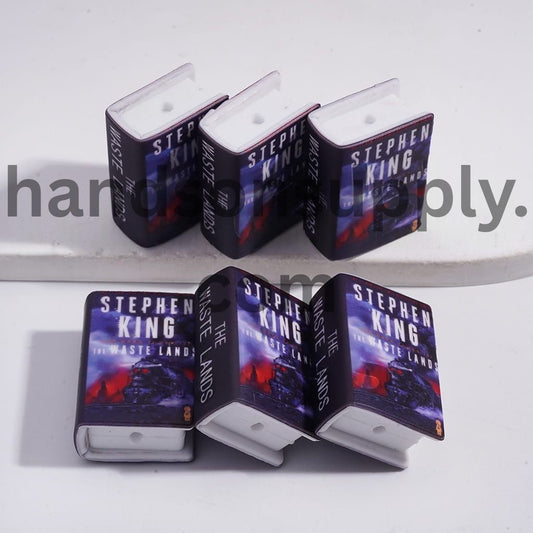 3D Mini Book The Black Tower Strange Western Horror Theme Design Silicone Focal Bead