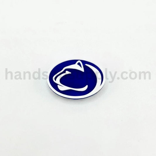 Sports Penn State Nittan Lions Round Shape Silicone Focal Beads