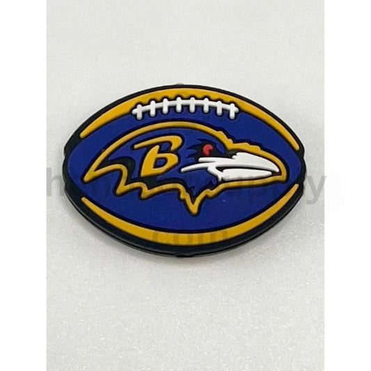 Game Day Ready for Sports Baltimore Football Silicone Focal Beads