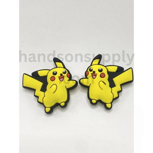 Small Monster Character Design in Bright Yellow Silicone Focal Beads