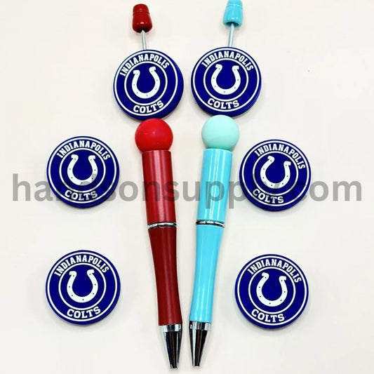 America Football USA Team Indianapolis Col Silicone Focal Beads