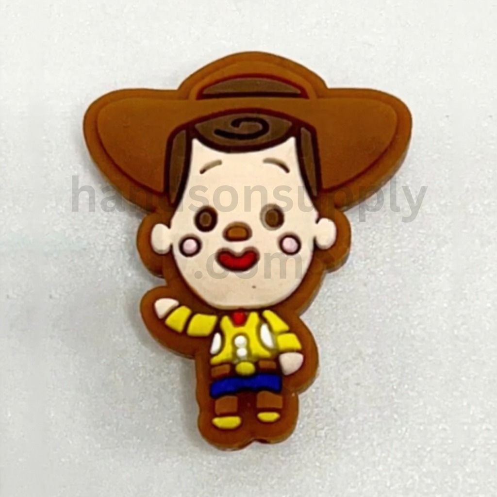 Cartoon Spaceman Toy Adventure Texas Football Sheriff Woody Silicone Focal Beads