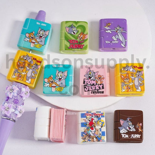 Mini Cartoon Tom & Jerry Storybook Cartoon Themed Acrylic Beads 23*24mm Random Mix