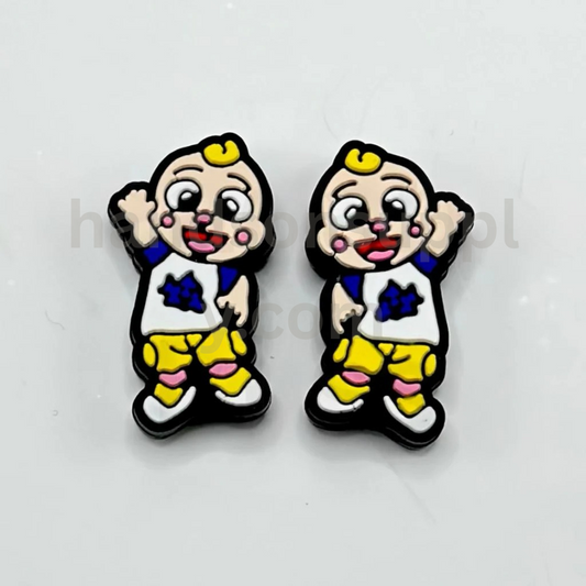 Baby Boy Little Cute J CoComelo Silicone Focal Beads