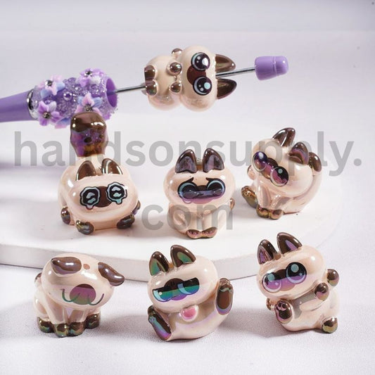 UV Coated Heartwarming Azuki Cats 3rd Series Cozy Kitties Cat Daily Life Acrylic Beads Random Mix