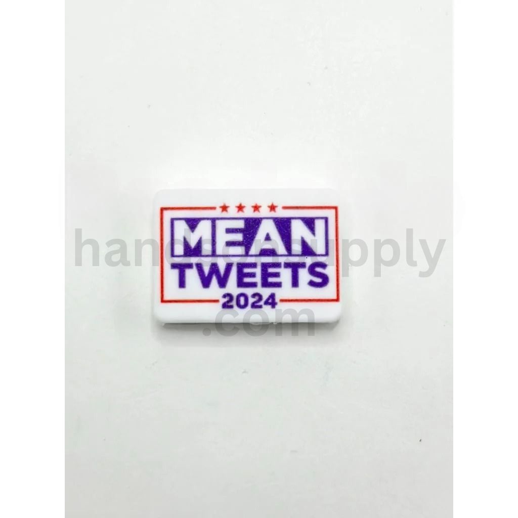 USA 2024 President Theme Election Trump Inspired Design Silicone Focal Bead