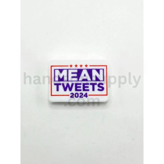 USA 2024 President Theme Election Trump Inspired Design Silicone Focal Bead