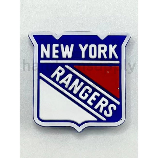 New Yor Ranger Ice NHL Hockey Sports Logo Game Match Team Silicone Focal Beads