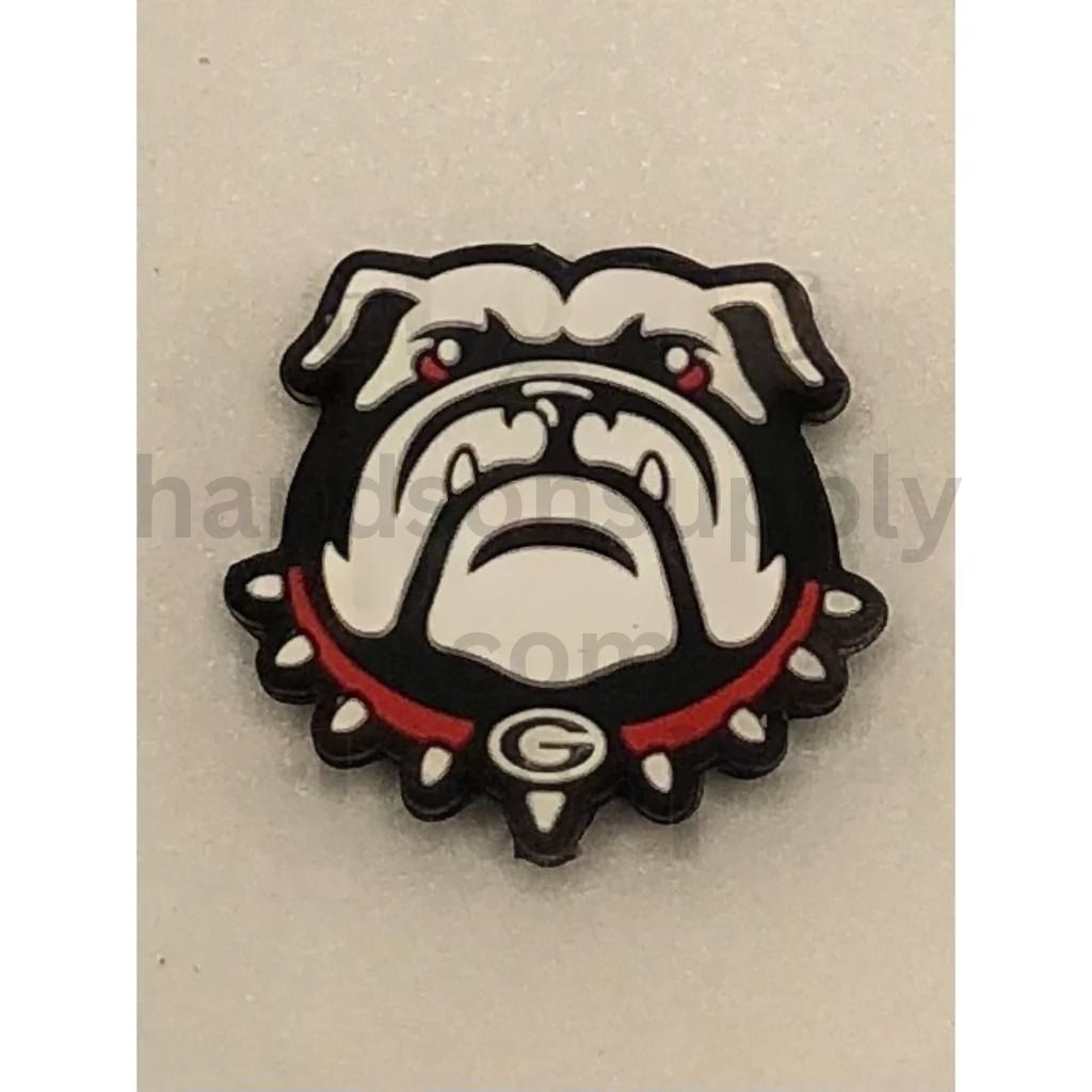 College Sports University League Team Logo Silicone Focal Beads