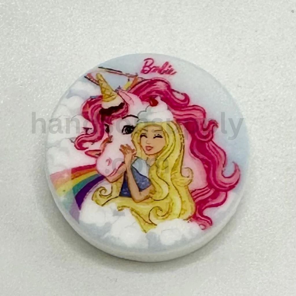 Cute Fashion Doll With Unicorn Cloud Charming Theme Silicone Focal Beads