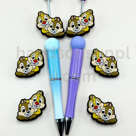 Chi Dal Disne Cute Squirrels Cartoon Silicone Focal Beads