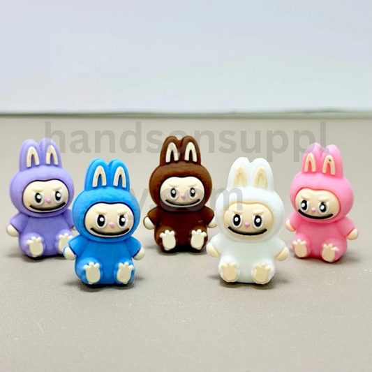 3D Cute Monster Pop Mar Labub Silicone Focal Beads