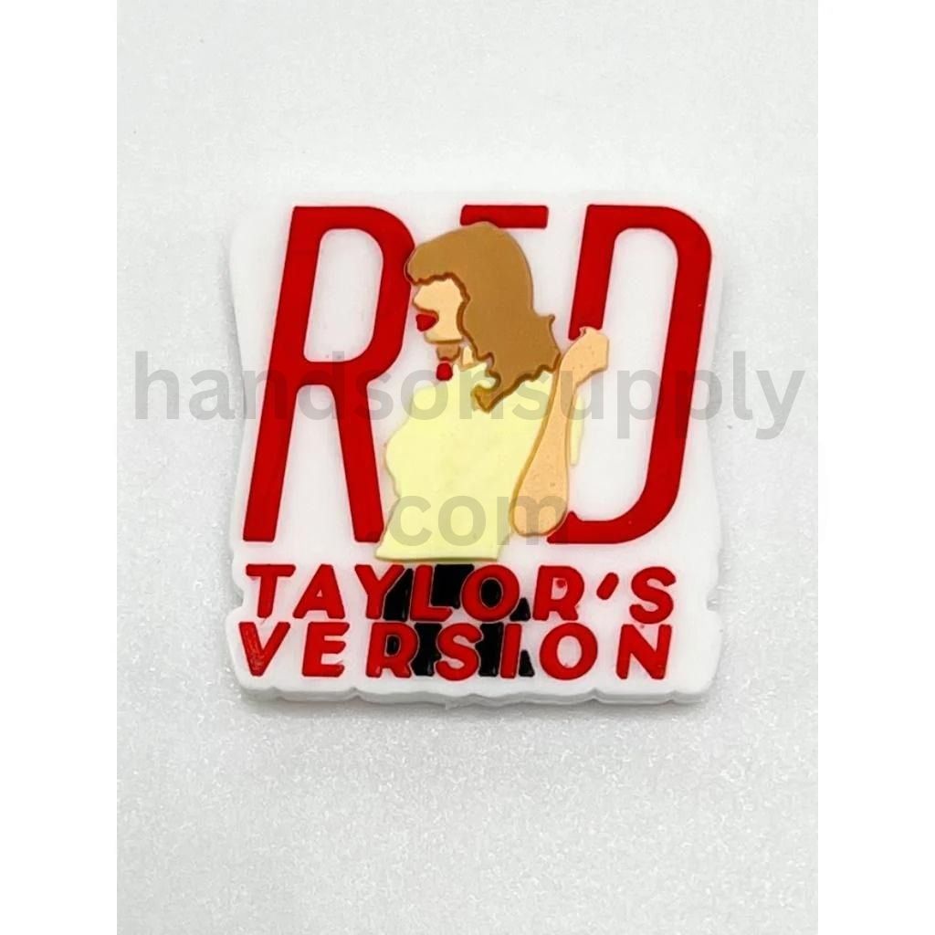 Red Inspired Singer Theme Pop Star Album Style Silicone Focal Beads