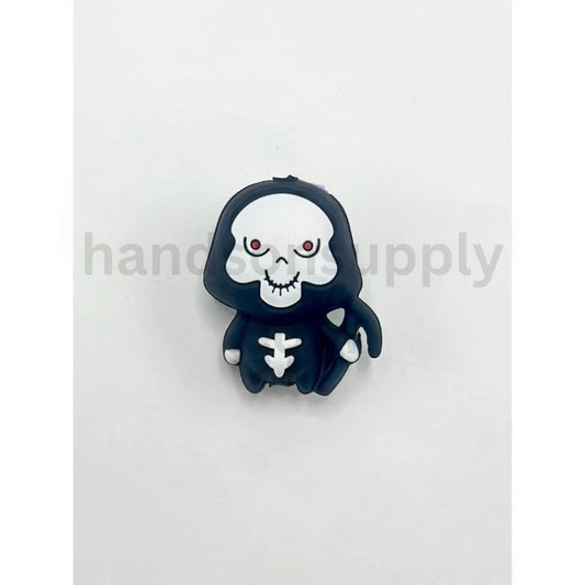 3D Halloween Horror Theme Spooky Death God Silicone Focal Beads