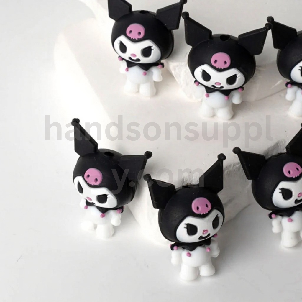 3D Cute Kurom Sanri Adhesive Mould Cartoon Silicone Focal Beads