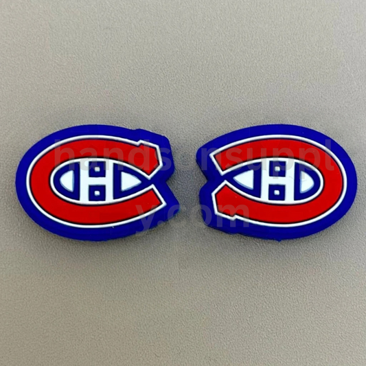 Hockey Team Canada Montreal Canadie Silicone Focal Beads