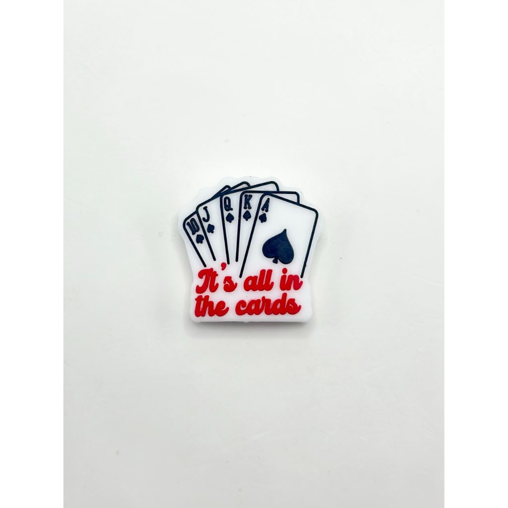 It's All in the Playing Cards Silicone Focal Beads