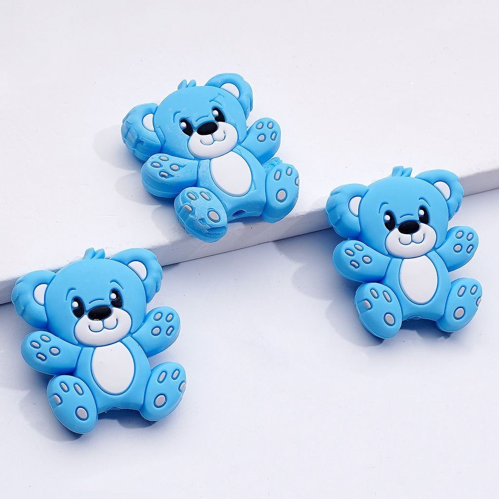 Sweet Koala Silicone Beads Pink and Blue Craft Mix for DIY Projects