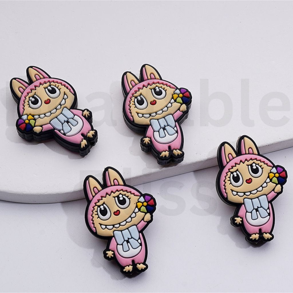 Cute Labub in Colorful Kite Silicone Focal Beads – Hands on Supply