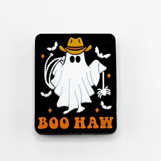 Boo Haw Ghost, Cowboy Hat, Bat, and Spider Silicone Focal Beads