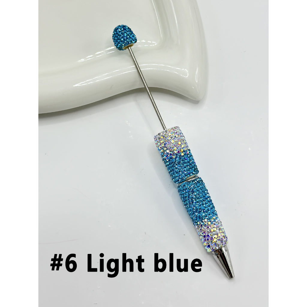 DIY Bling Bling Clay Rhinestones Covered the Entire Beadable Pens