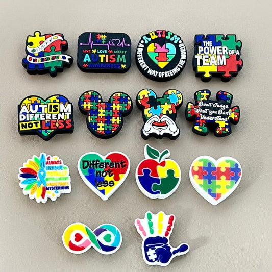 Autism Series Random Mix Silicone Focal Beads