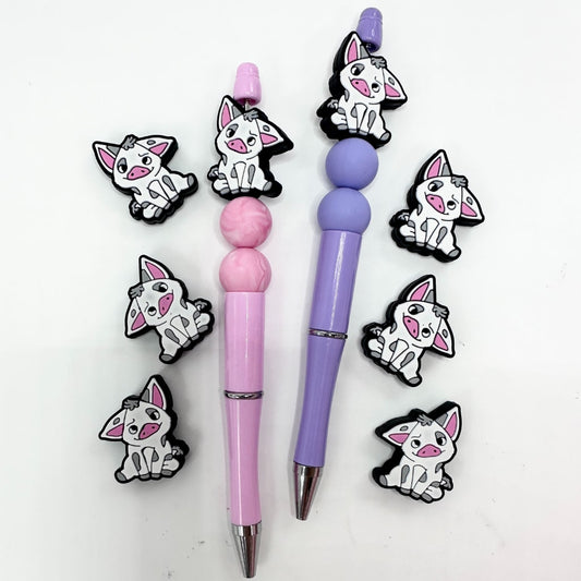 Cute Little Adorable Baby Sweet Swiney Silicone Focal Beads