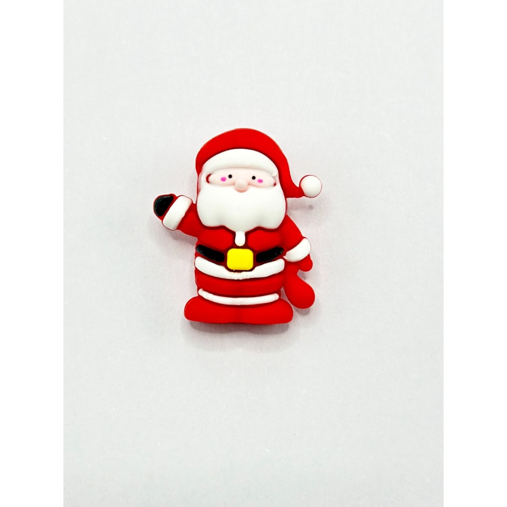 Adorable 3D Mini Cute Christmas Father Santa Claus Silicone Focal Beads
