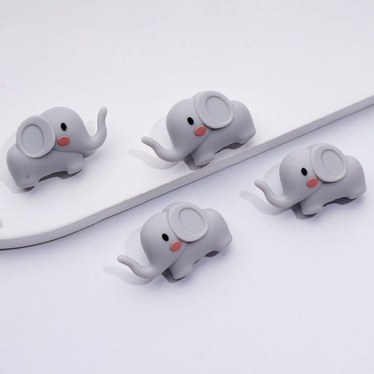 Adorable 3D Baby Elephant Silicone Focal Beads – Playful & Unique Design