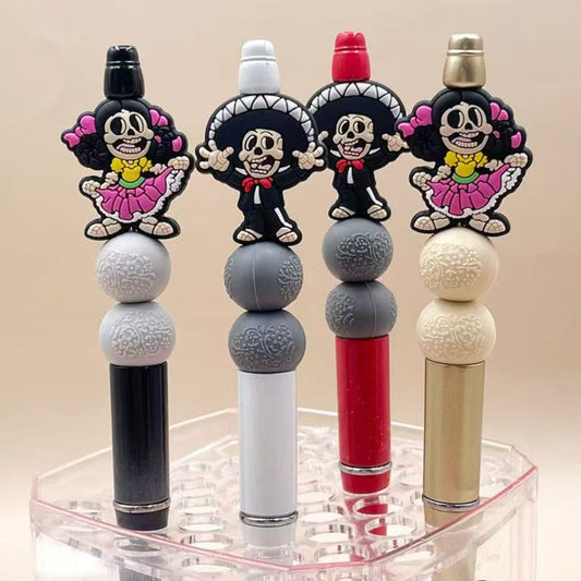 Adorable Mariachi De La Cruz Mexico Music Band Silicone Focal Beads