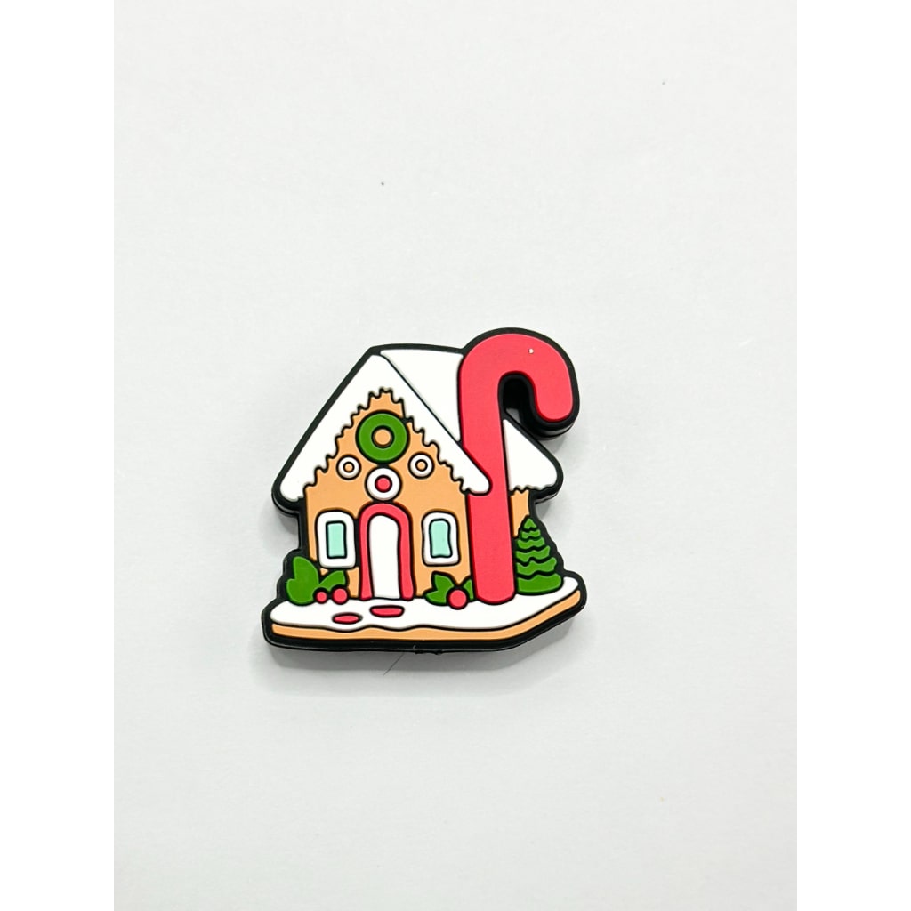 Snowman House Christmas Theme Elk Stocks Gift Box Gingerbread Silicone Focal Beads