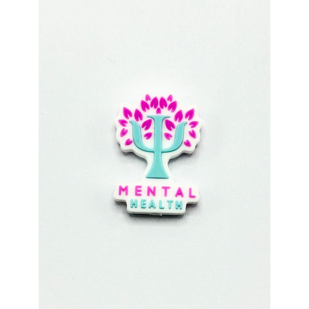 Psychology Sign Mental Health Silicone Focal Beads