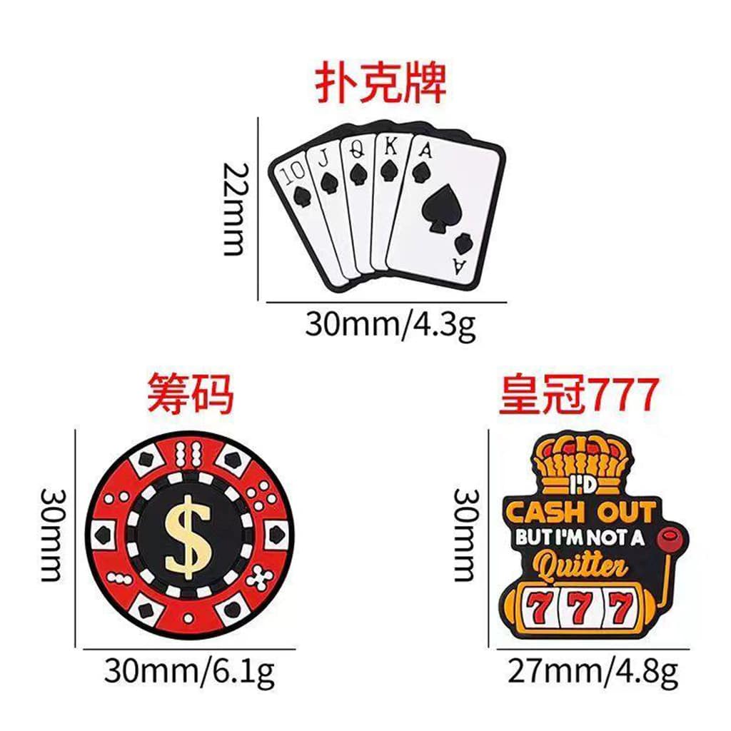 Playing Cards Entertainment Chess Silicone Focal Beads