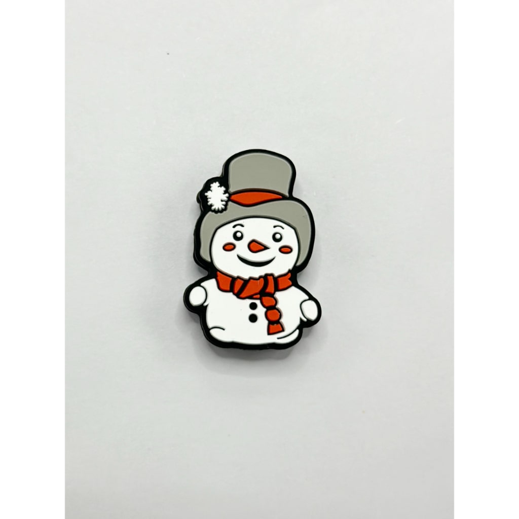 Snowman House Christmas Theme Elk Stocks Gift Box Gingerbread Silicone Focal Beads