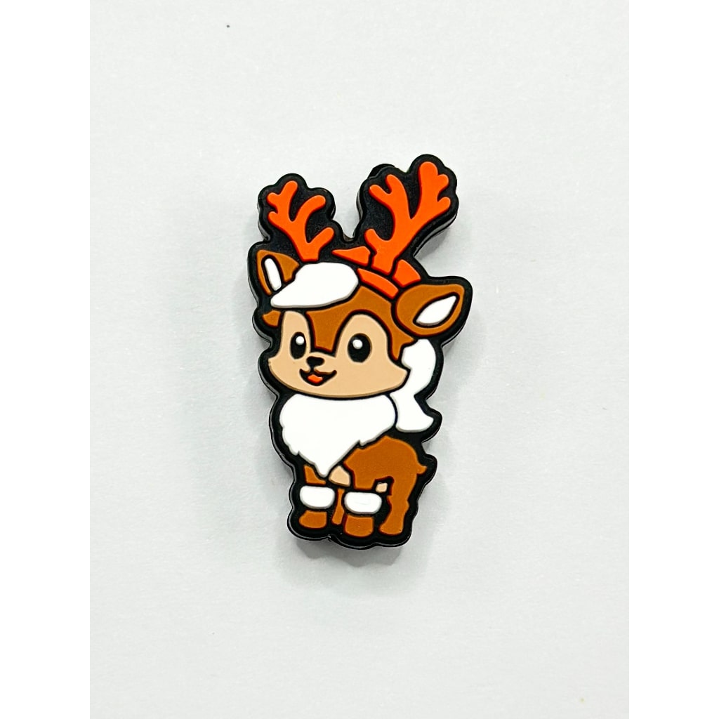 Snowman House Christmas Theme Elk Stocks Gift Box Gingerbread Silicone Focal Beads