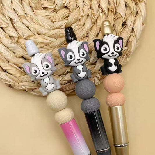 Adorable 3D Meerkat Silicone Focal Beads – Playful & Unique Design