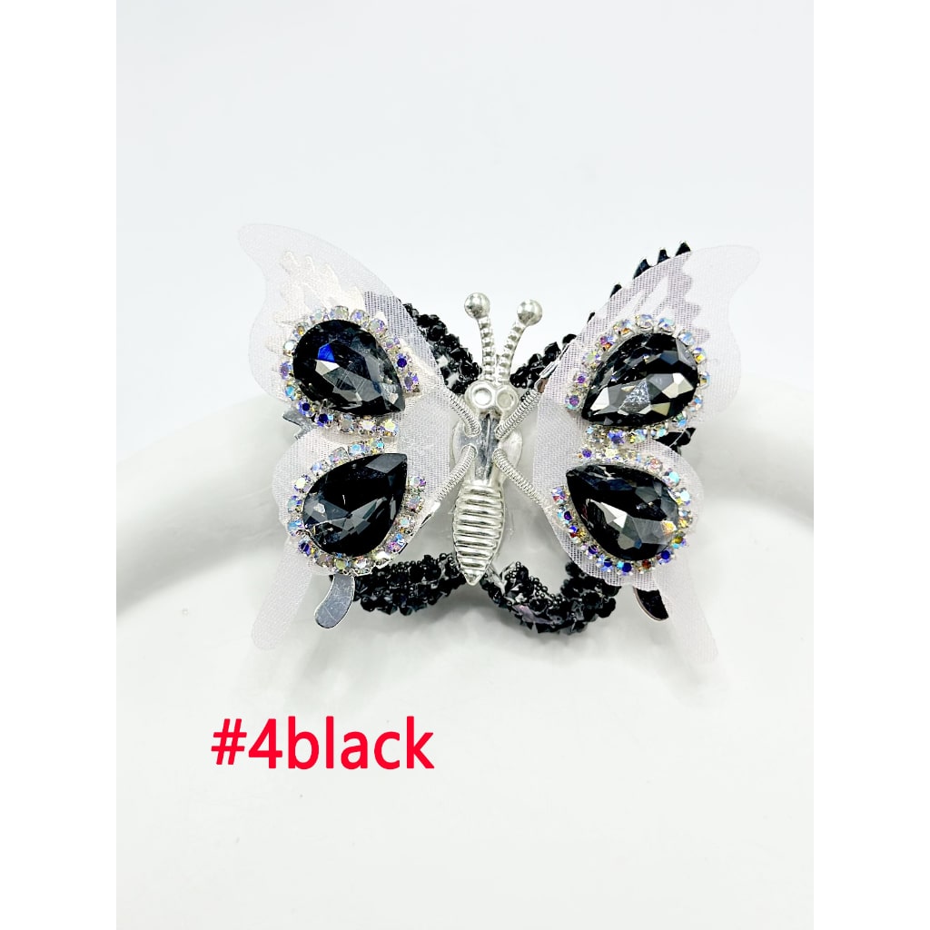 Alloy Wings Diamond Shape Rhinestone with Sugar&nbsp; Butterfly, Around 48*35MM