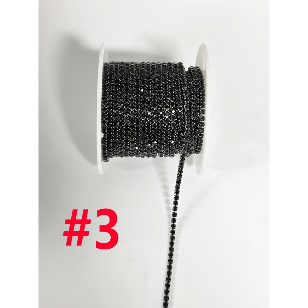 Rhinestone Pearl Chain DIY Bling Bling Accessories, Around 10 Yard of 1 Roll