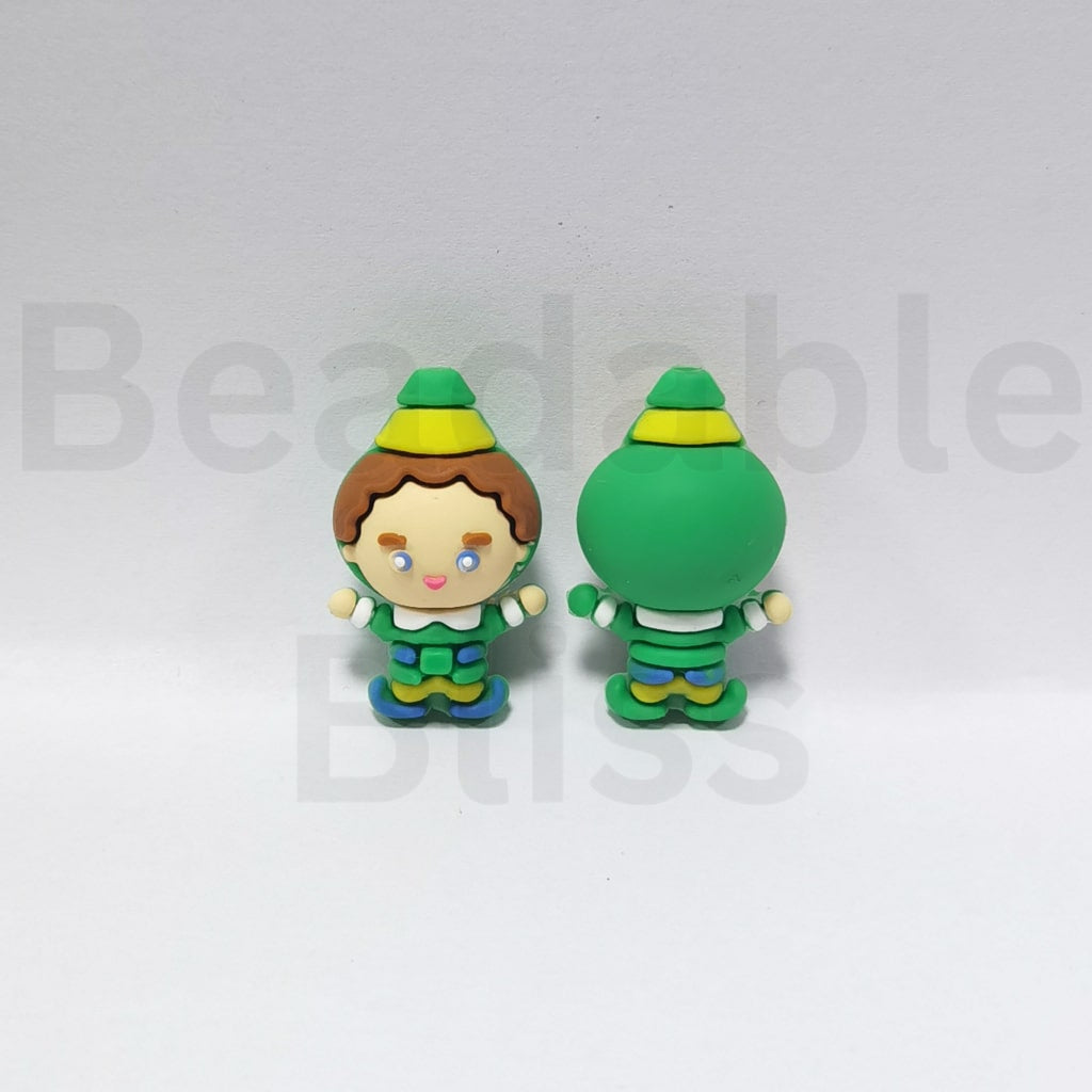 Christmas Elf 3D Cute Silicone Focal Beads