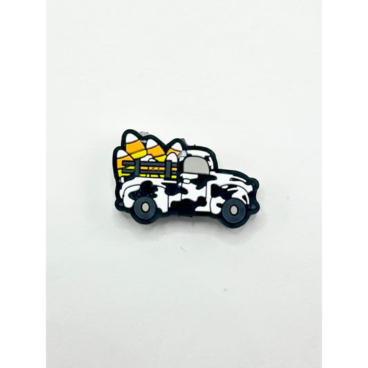 Pick-up Loads Many Items Cow Print Truck Lorry Silicone Focal Beads