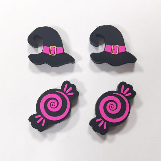 Hat Candy Sweets Cute Magic Halloween Silicone Focal Beads