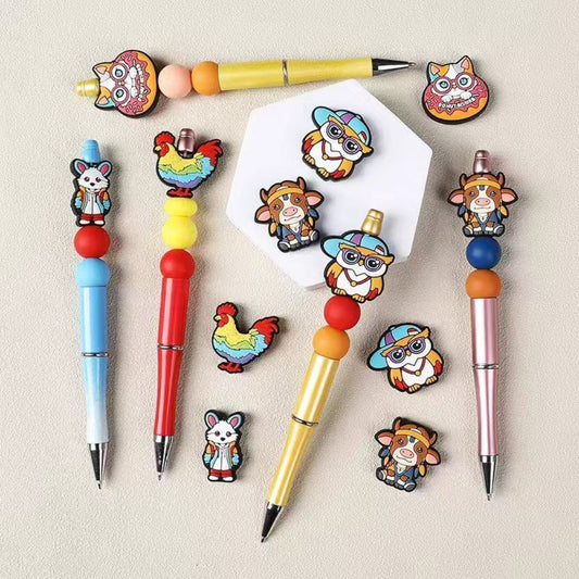 Animals Series Five Cute Silicone Focal Beads