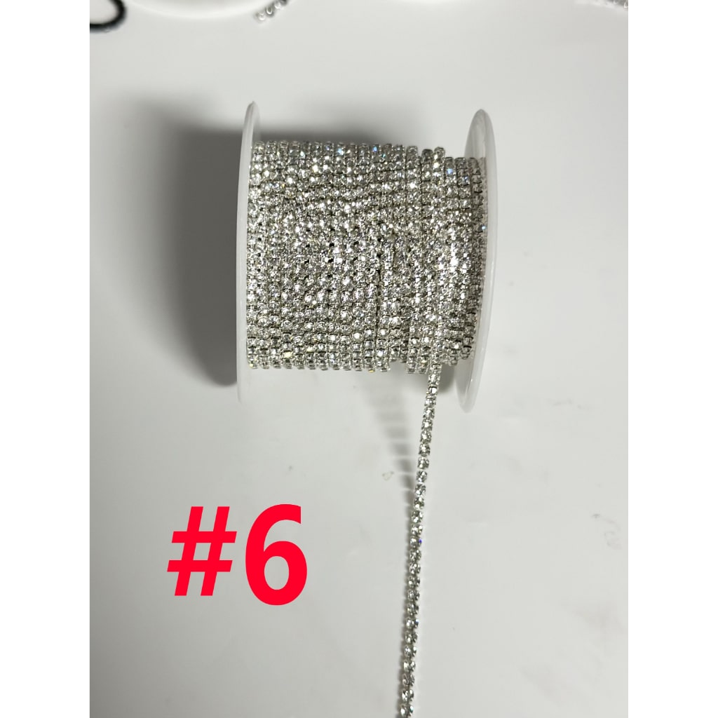 Rhinestone Pearl Chain DIY Bling Bling Accessories, Around 10 Yard of 1 Roll