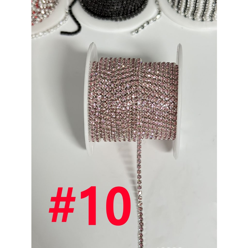 Rhinestone Pearl Chain DIY Bling Bling Accessories, Around 10 Yard of 1 Roll
